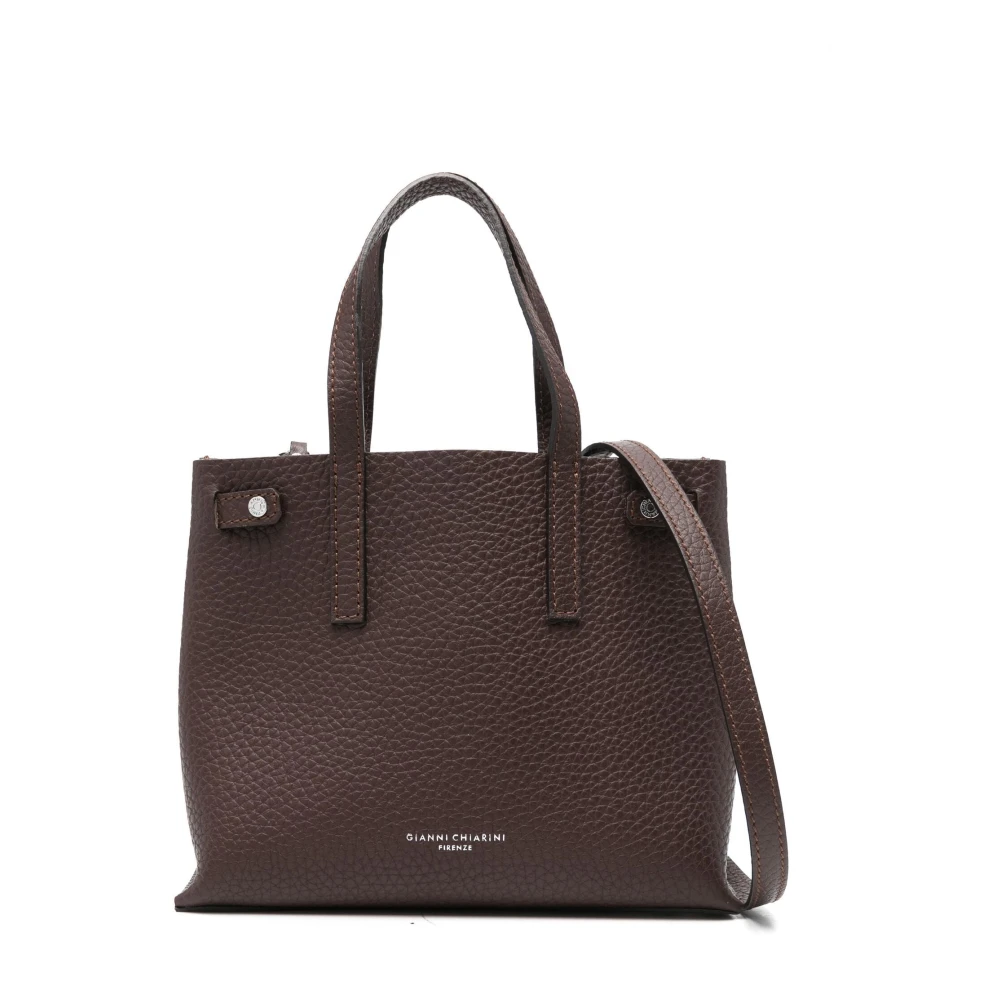Gianni Chiarini Altea leren tote bag Brown Dames