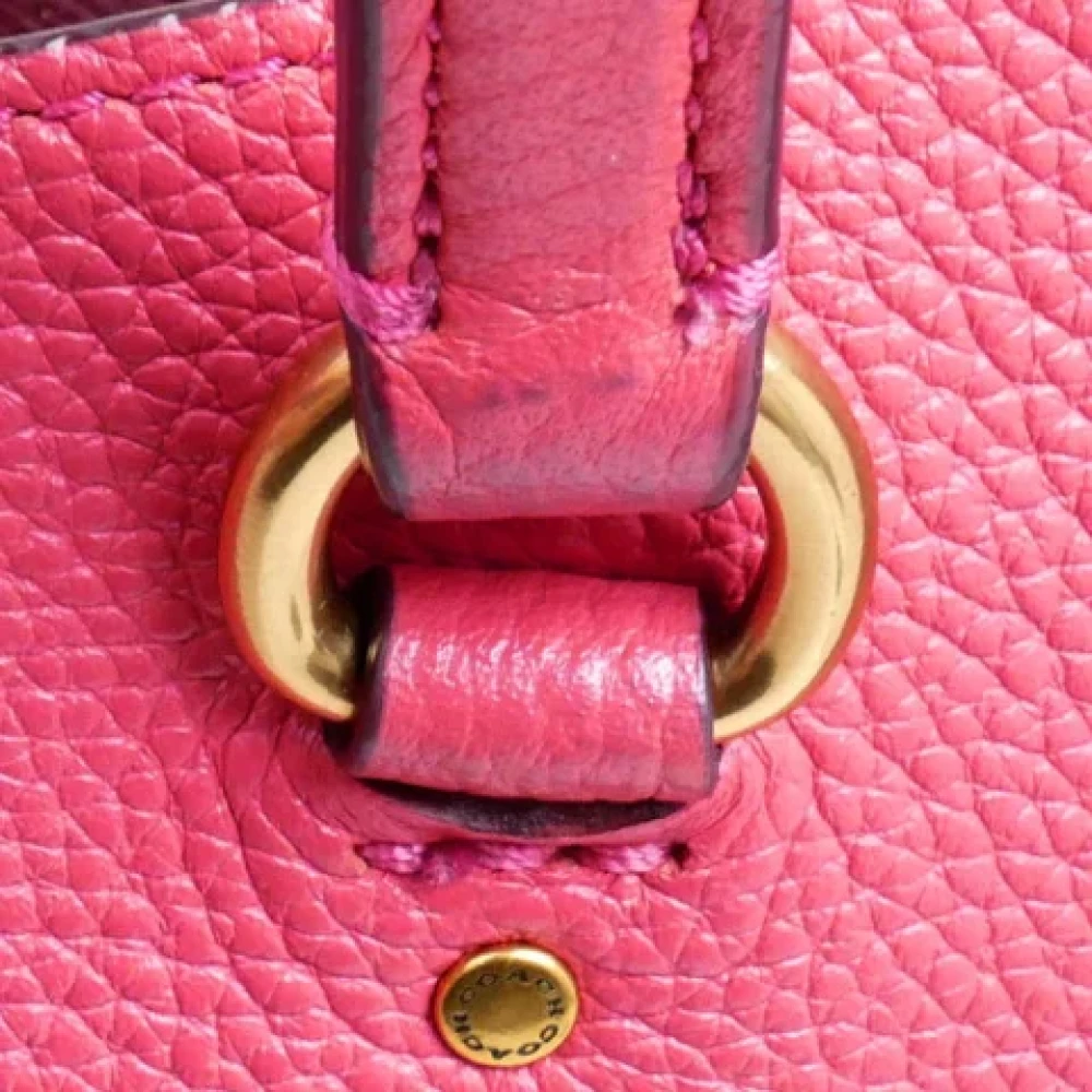 Coach Pre-owned Leather handbags Pink Dames
