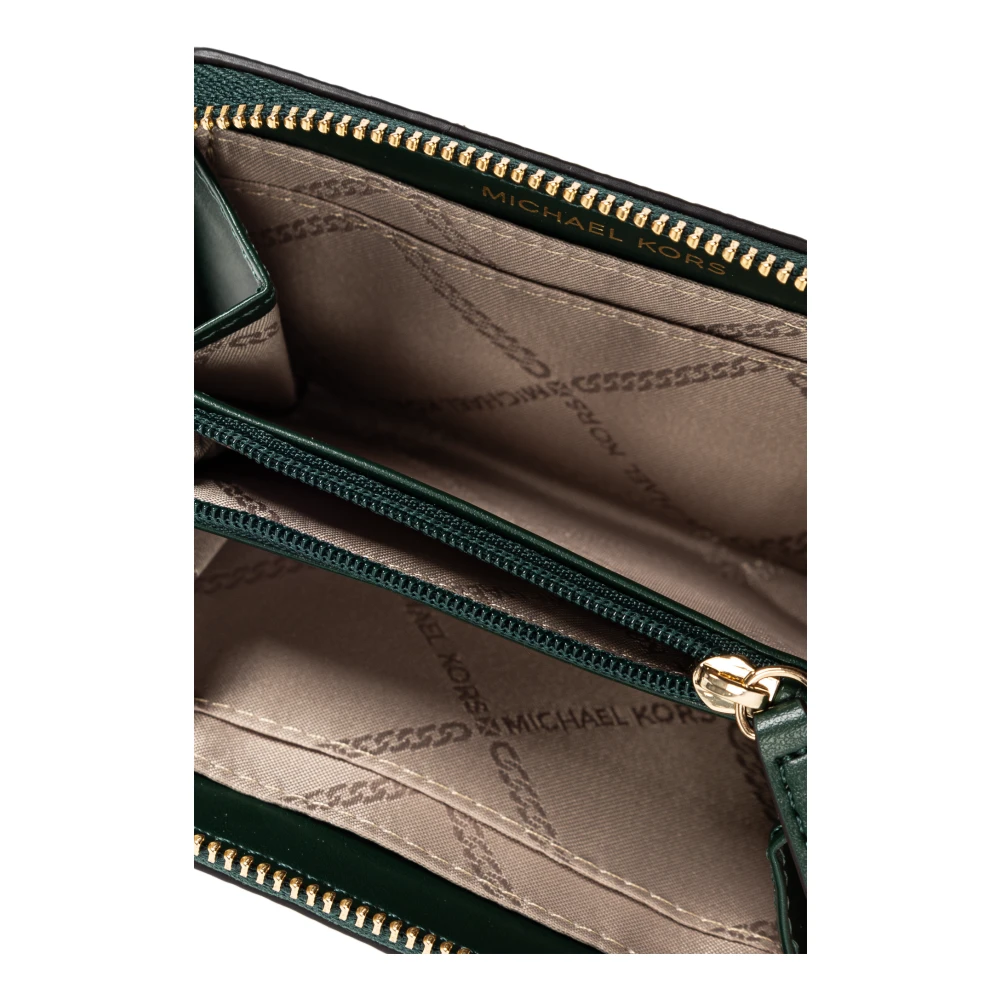 Michael Kors Leren portemonnee Green Dames