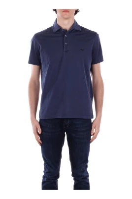 Polo Shirt med Logotyp och Knappar Fram