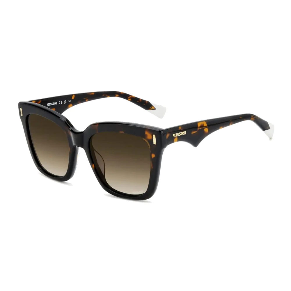 Missoni Women's Brown Sunglasses, 53 Mm, Square Havana Sunglasses Gradient Lenses