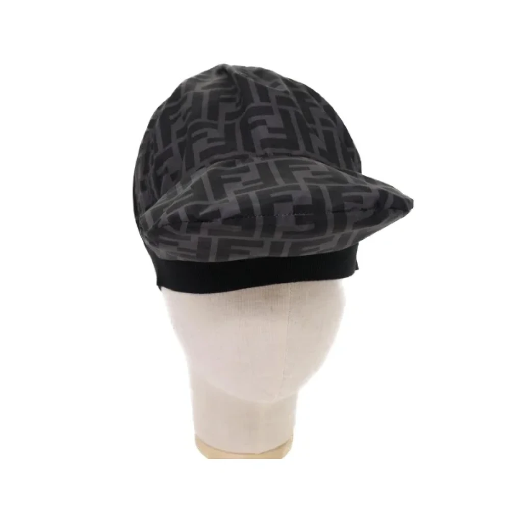 Fendi Vintage Pre-owned Tyg hattar-och-kepsar Black, Dam