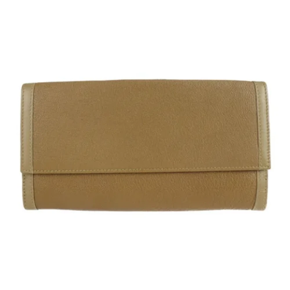 Bvlgari Vintage Pre-owned Leather wallets Brown Dames