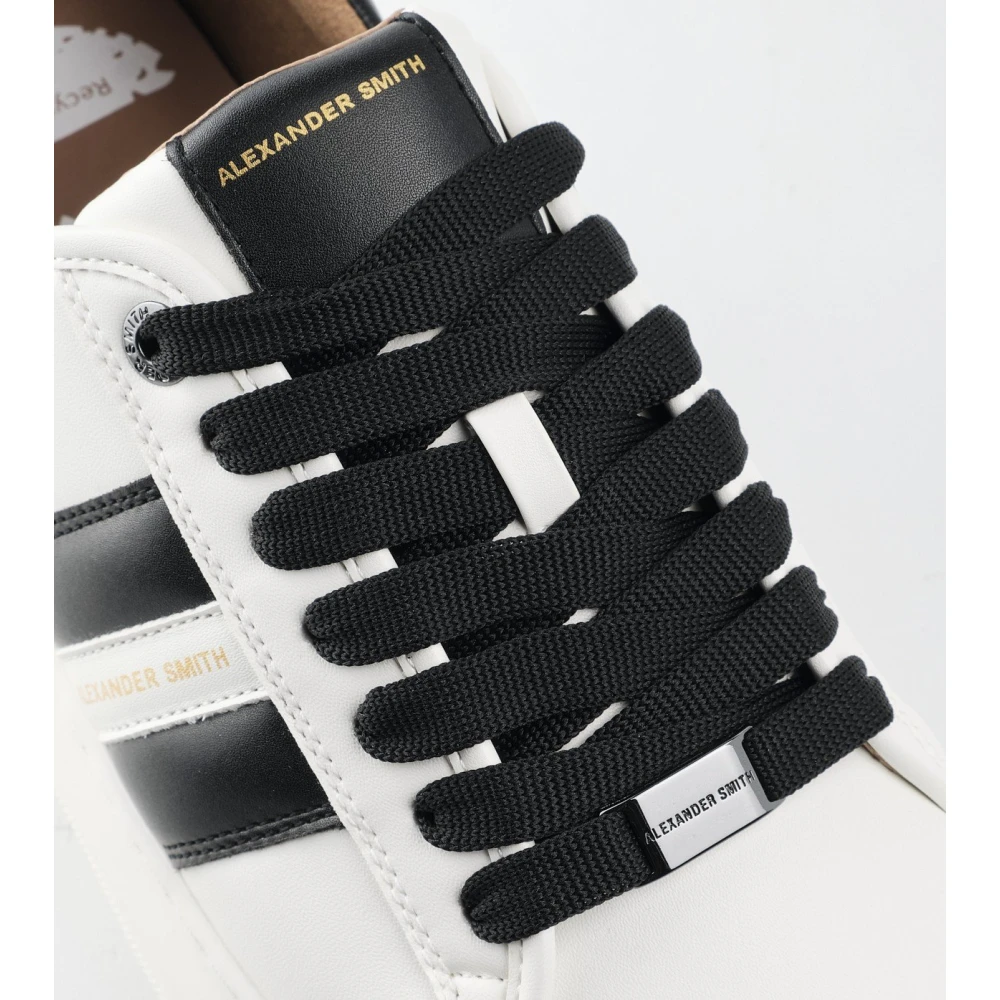 Alexander Smith Wembley Groene Sneakers met Zwarte Details White Heren