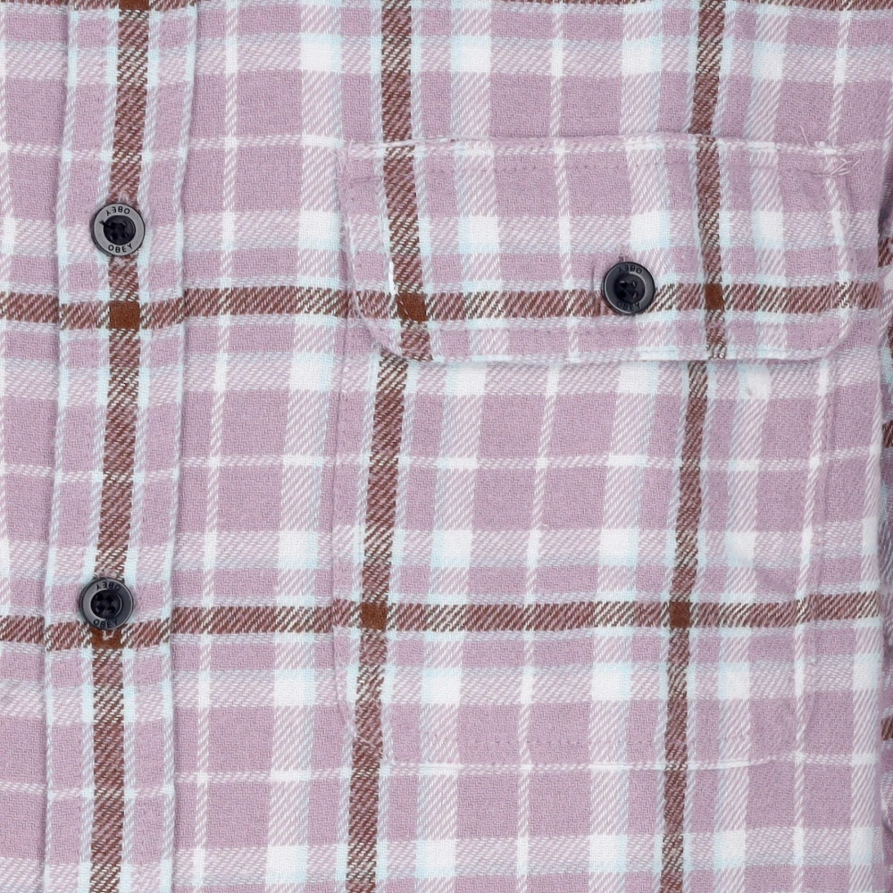Obey Geruite Flanellen Overhemd met Lange Mouwen Multicolor Heren