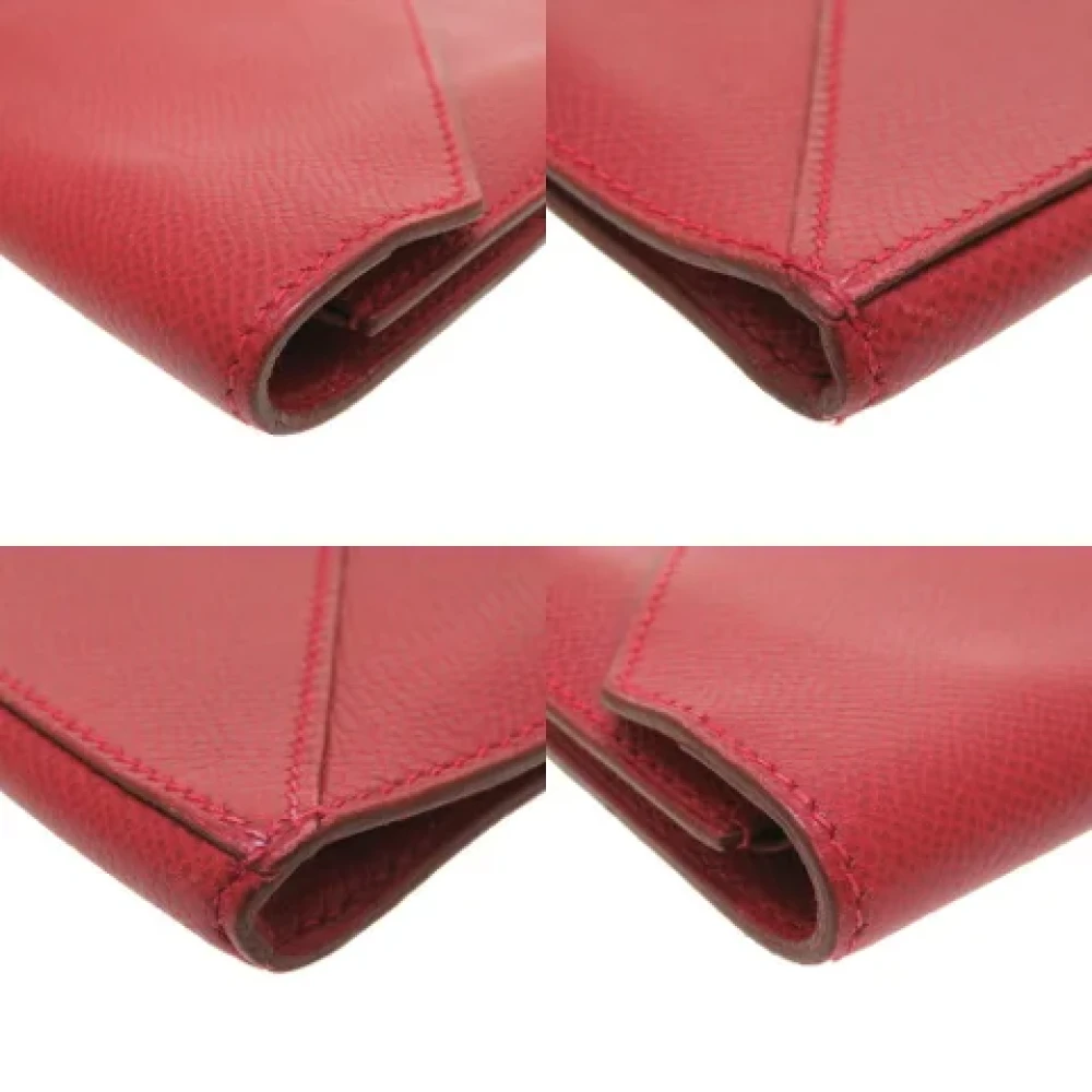 Hermès Vintage Pre-owned Fabric clutches Red Dames