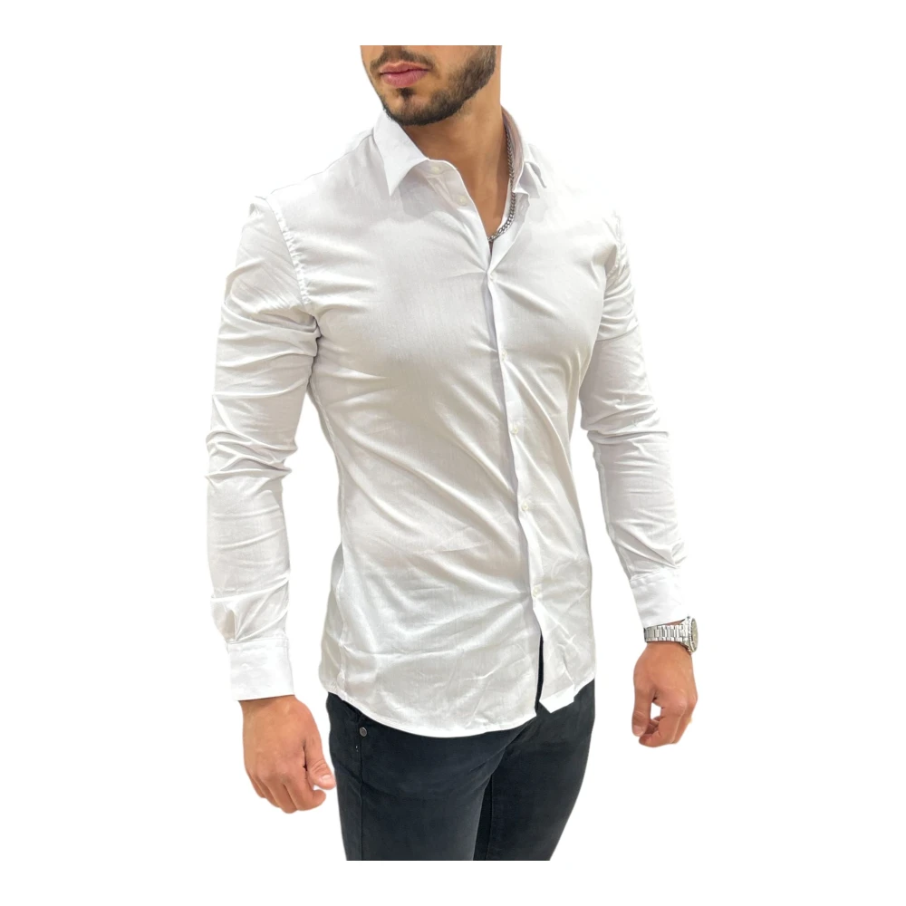 Gaudi Lange mouwen overhemd White Heren