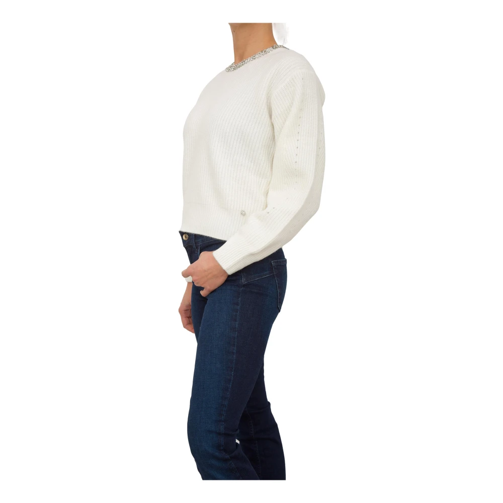 Liu Jo Witte Trui met Moderne Stijl White Dames