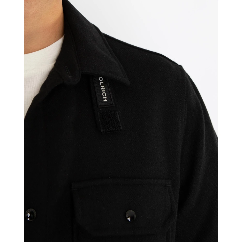 Woolrich Alaskan Wool Overshirt Black Heren