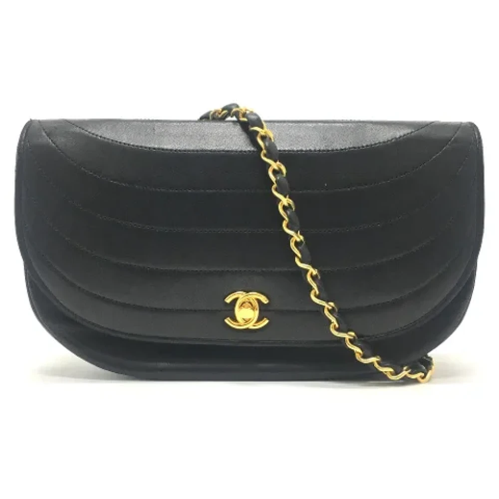 Chanel Vintage Pre-owned Leather chanel-bags Black Dames
