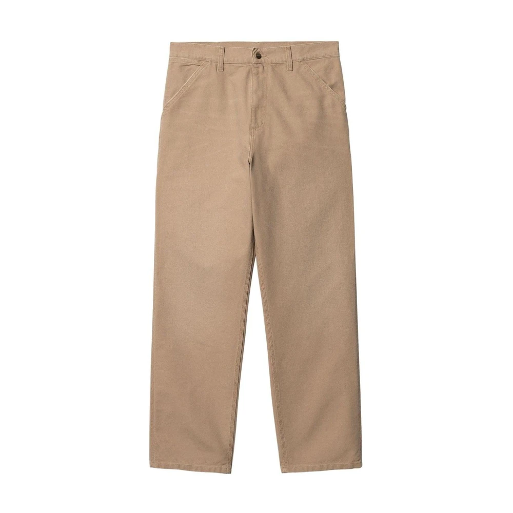 Carhartt WIP Dusty H Brown Straight Trousers Brown Heren