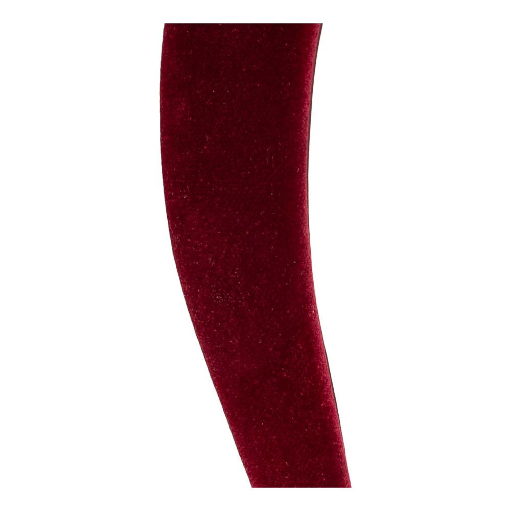 Salvatore Ferragamo Fluwelen hoofdband Red Dames