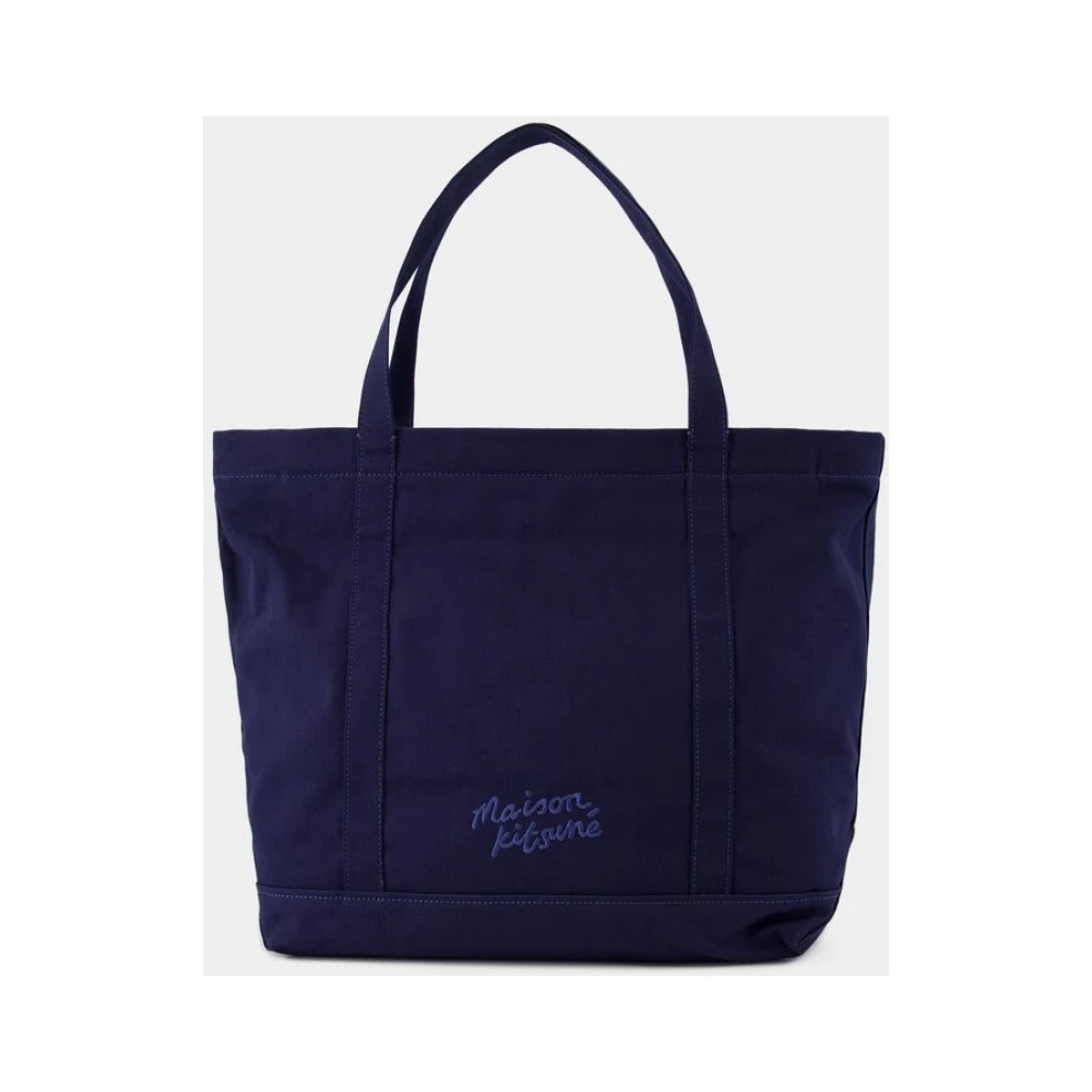 Maison Kitsuné Tote Bags Blue Dames