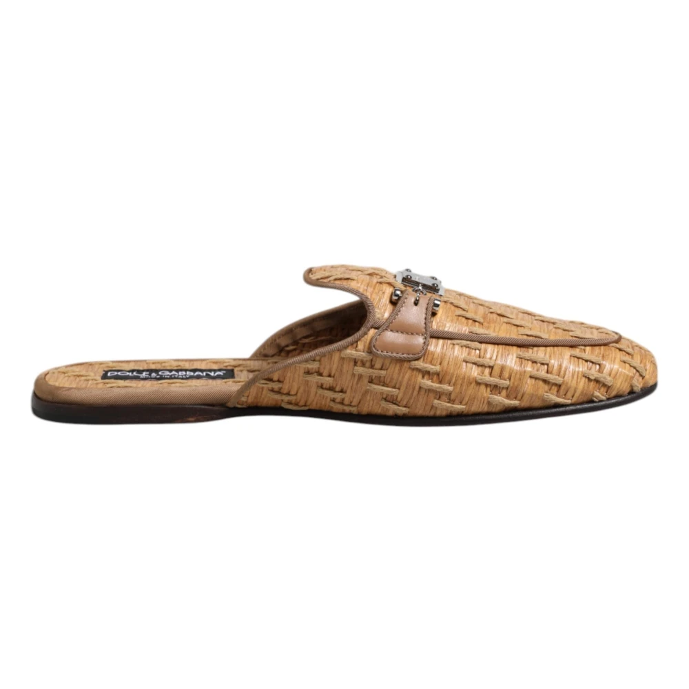 Dolce & Gabbana Men's Beige Slides Sandals