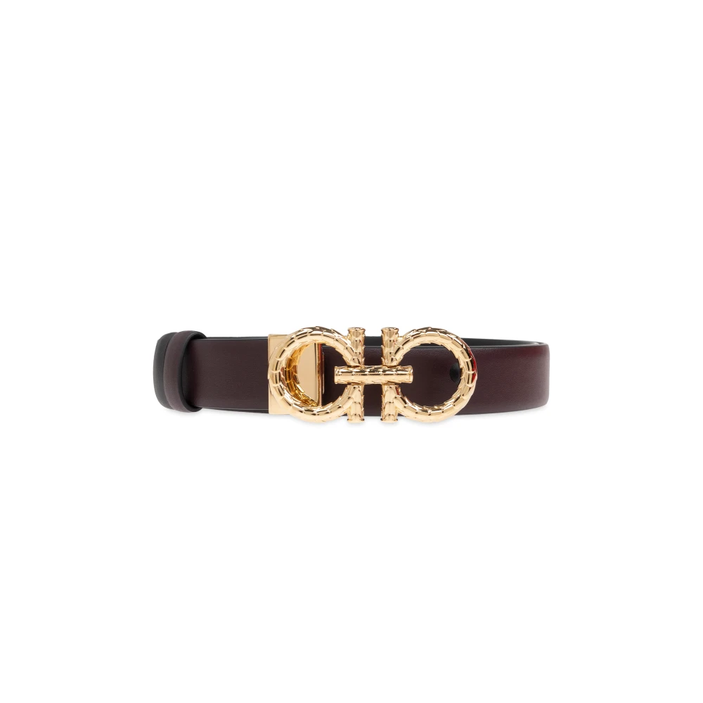 Salvatore Ferragamo Omkeerbare riem Brown Dames