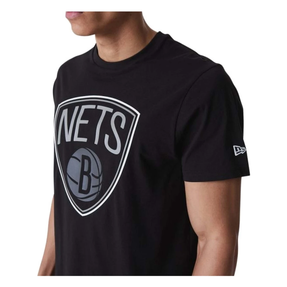 new era NBA Brooklyn Nets Outline Tee T-shirt Black Heren