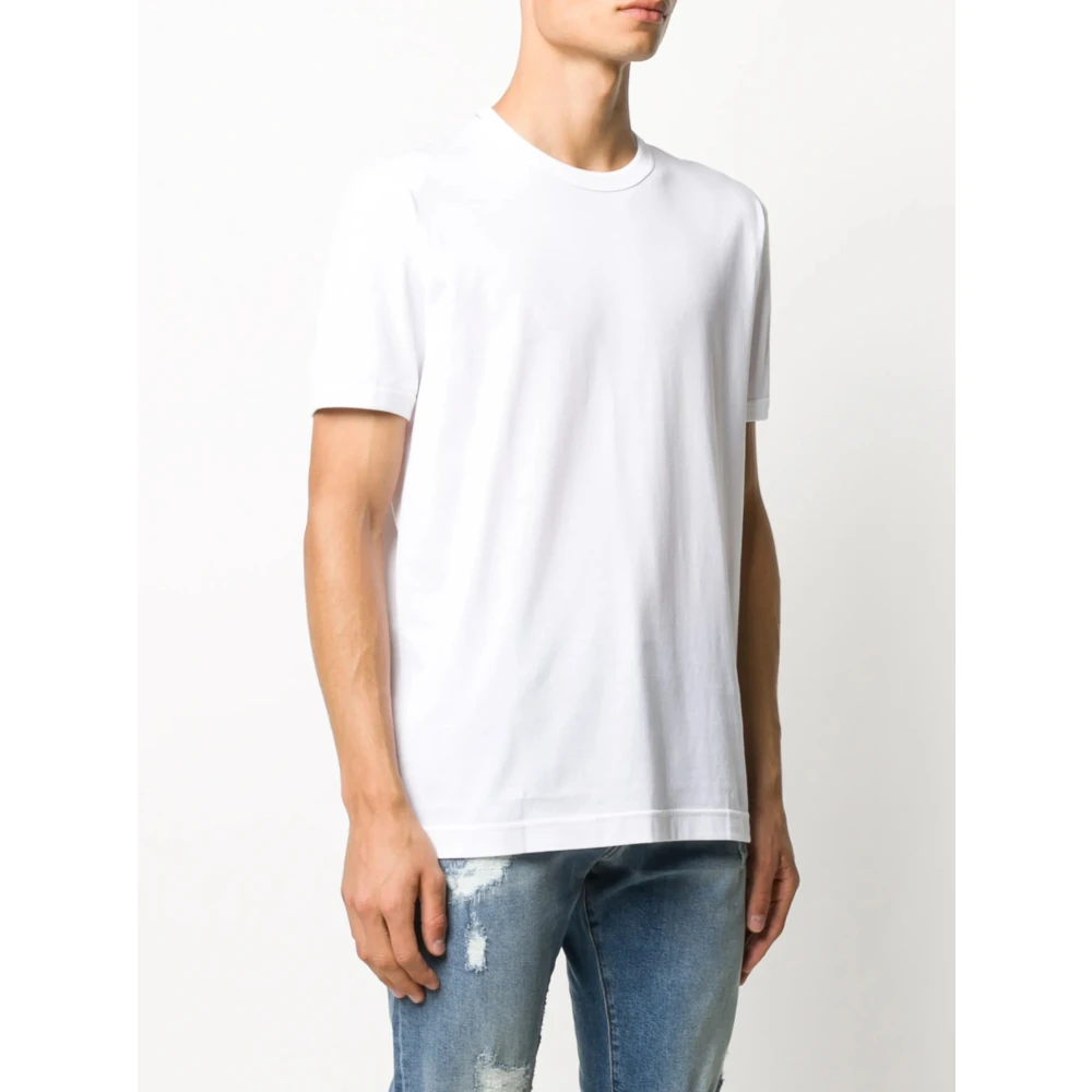 Dolce & Gabbana Witte T-shirts en Polos White Heren
