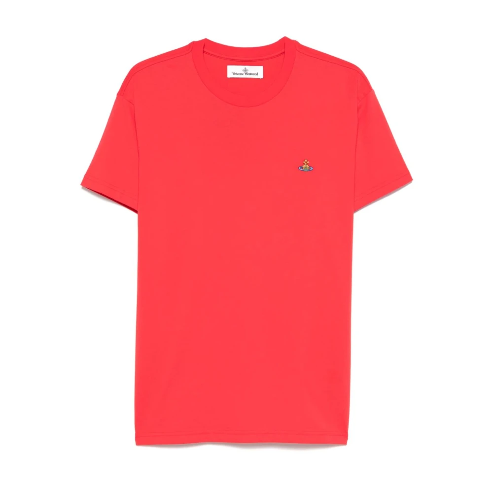Vivienne Westwood Rode Crew Neck T-shirts en Polos Red Heren