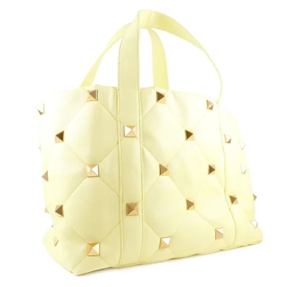 Valentino Vintage Pre-owned Leather handbags Yellow Dames