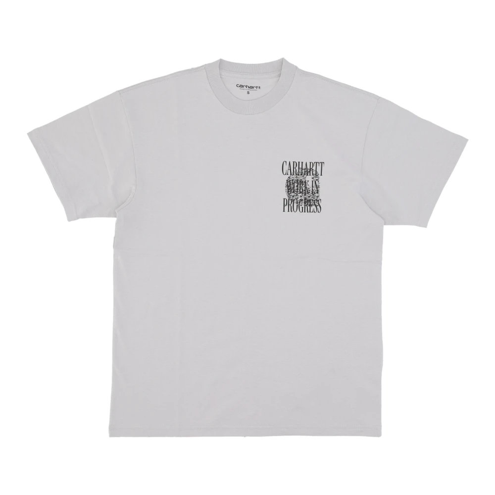 Carhartt WIP Sonic Silver Tee Regular Fit Print Gray Heren
