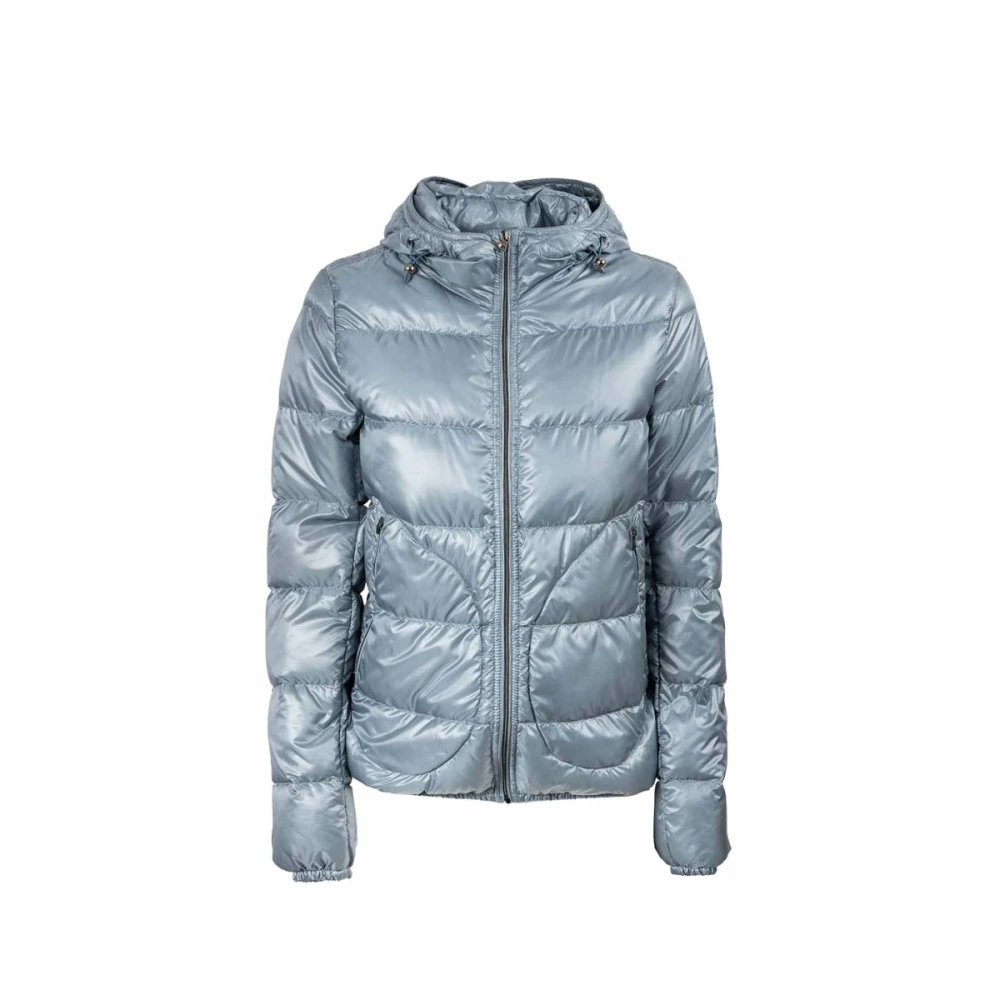 Herno Ultralichte Nylon Jas Blue Dames