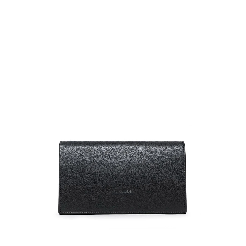 PATRIZIA PEPE Moderne Leren Schoudertas Black Dames