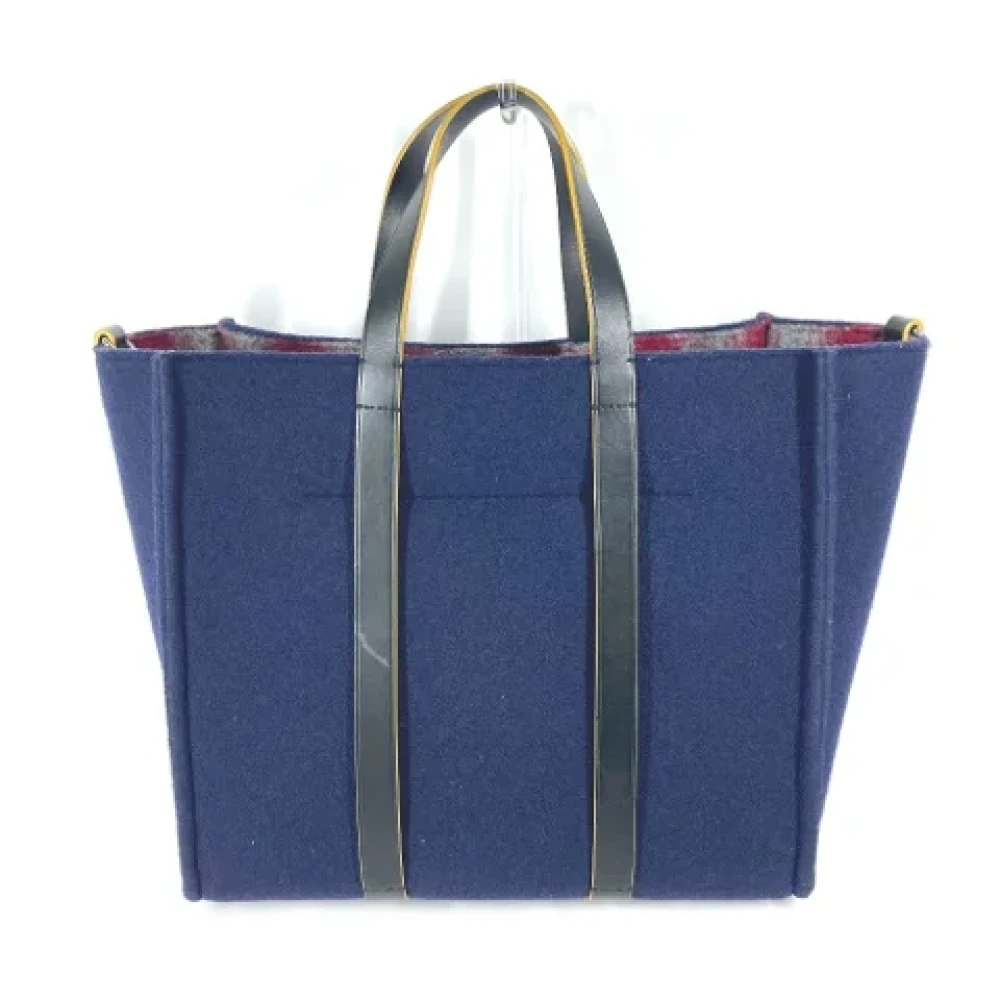 Fendi Vintage Pre-owned Wool fendi-bags Blue Dames