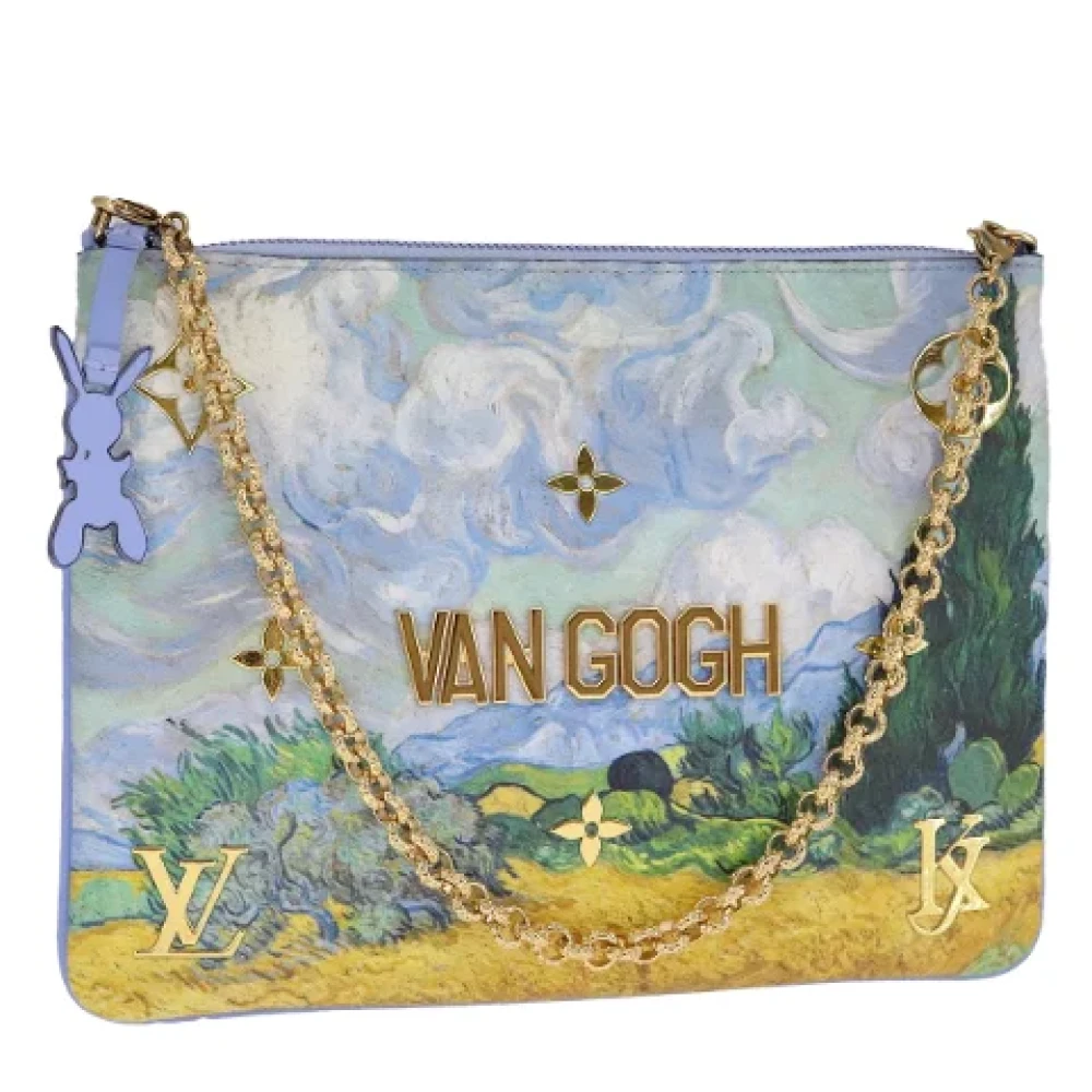 Louis Vuitton Vintage Pre-owned Leather pouches Blue Dames