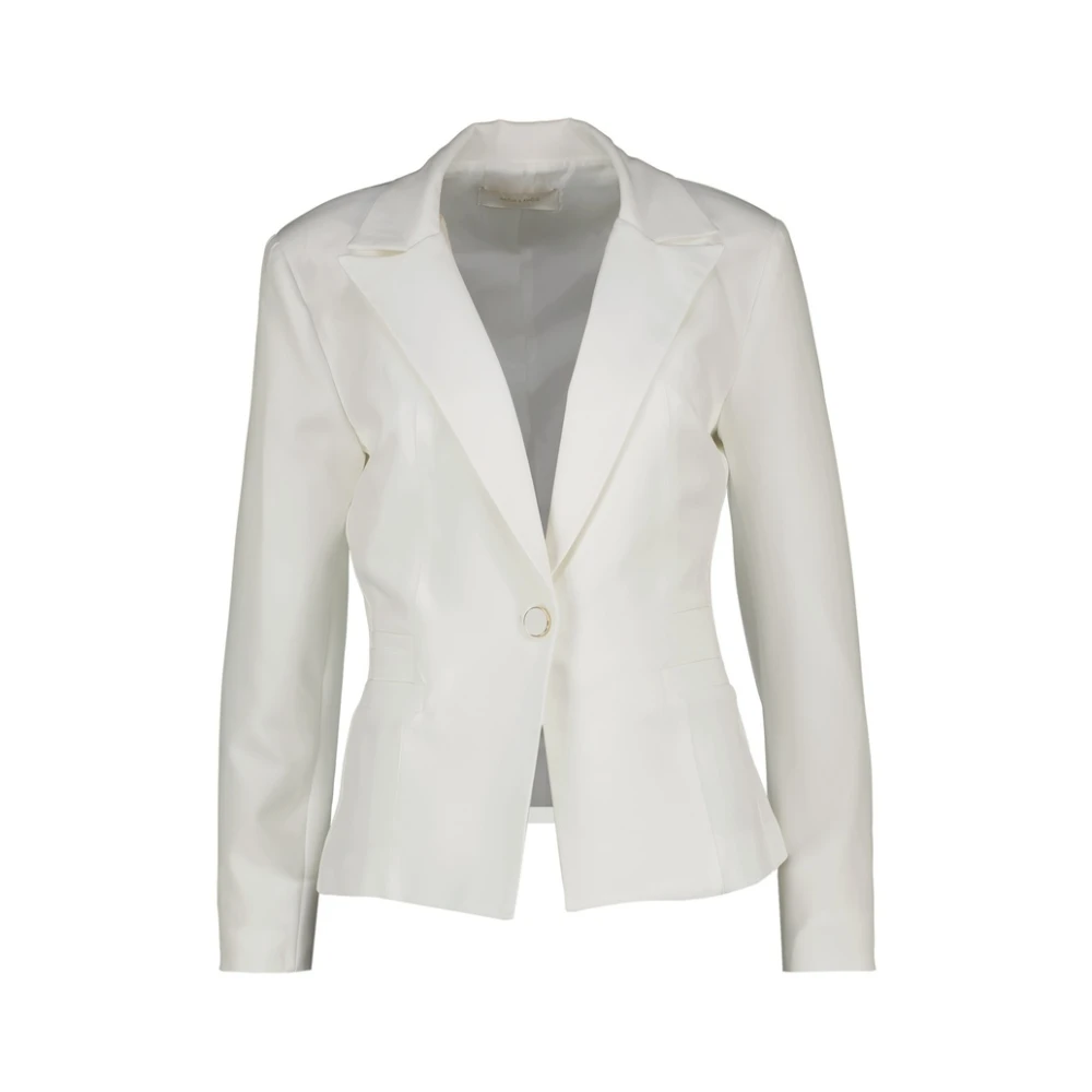 Amélie & Amélie Moderne Statement Blazer White Dames