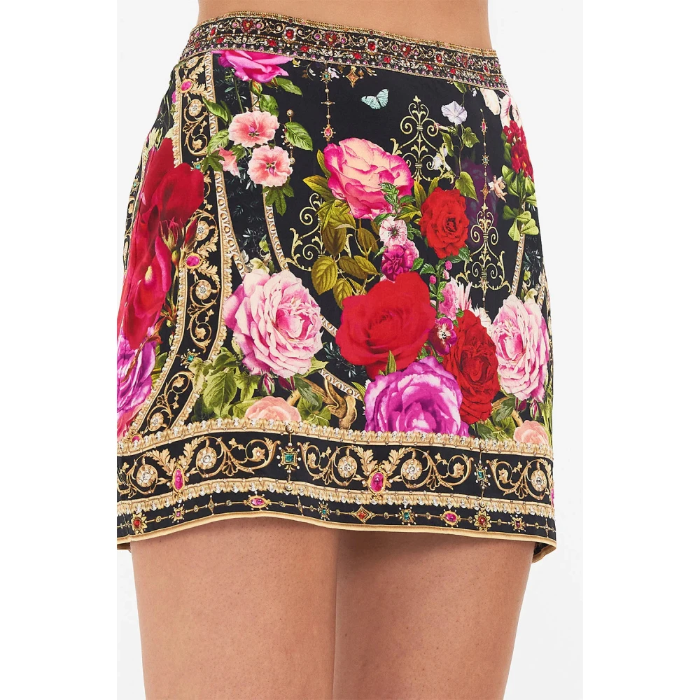 Camilla Romantische Zijden Mini Rok Reservation For Love Multicolor Dames