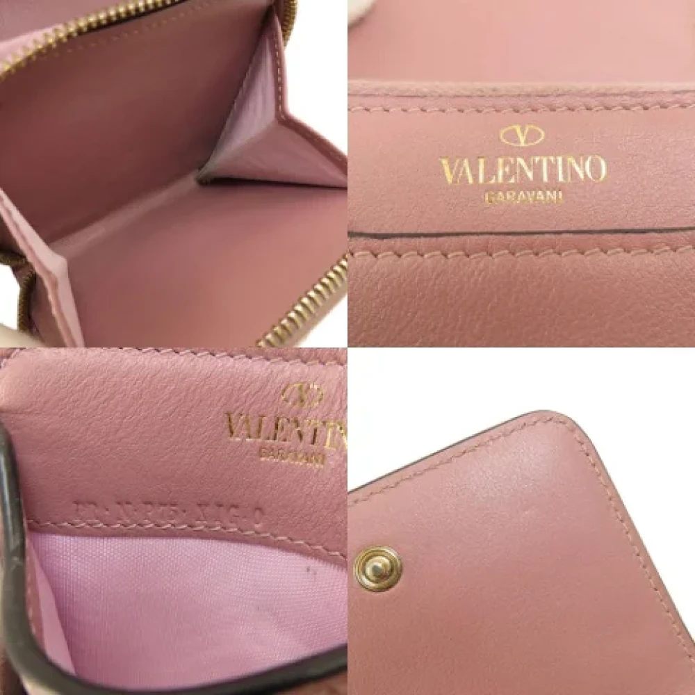 Valentino Vintage Pre-owned Leather wallets Pink Dames