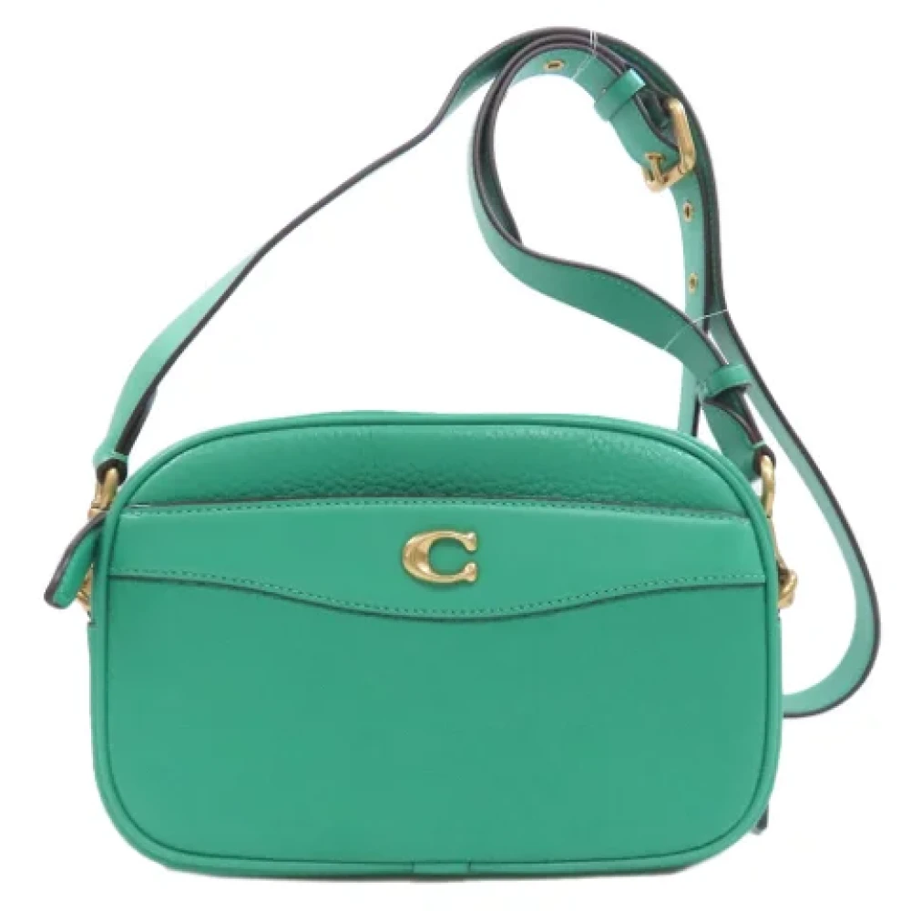 Coach Pre-owned Leather shoulder-bags Green Dames