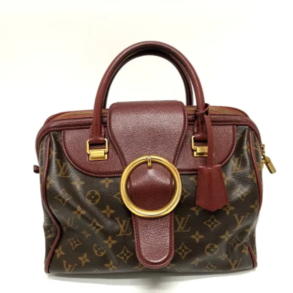Louis Vuitton Vintage Pre-owned Cotton louis-vuitton-bags Brown Dames
