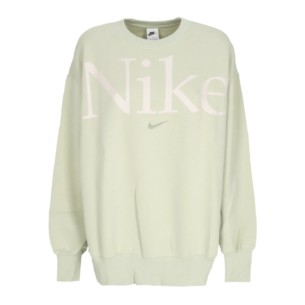 Nike Oversized Crewneck Sweatshirt met Logo Green Dames