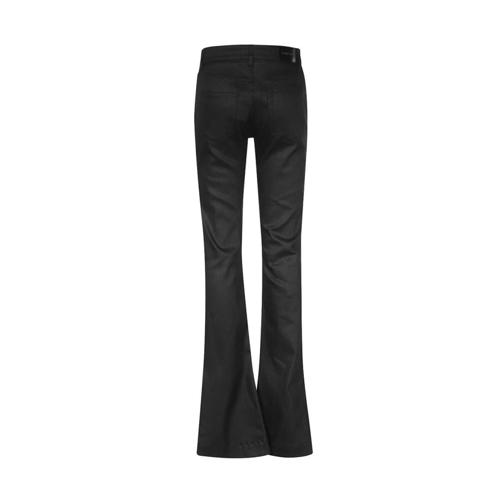Tom Ford Flared Broek met Metalen Knopen Black Dames