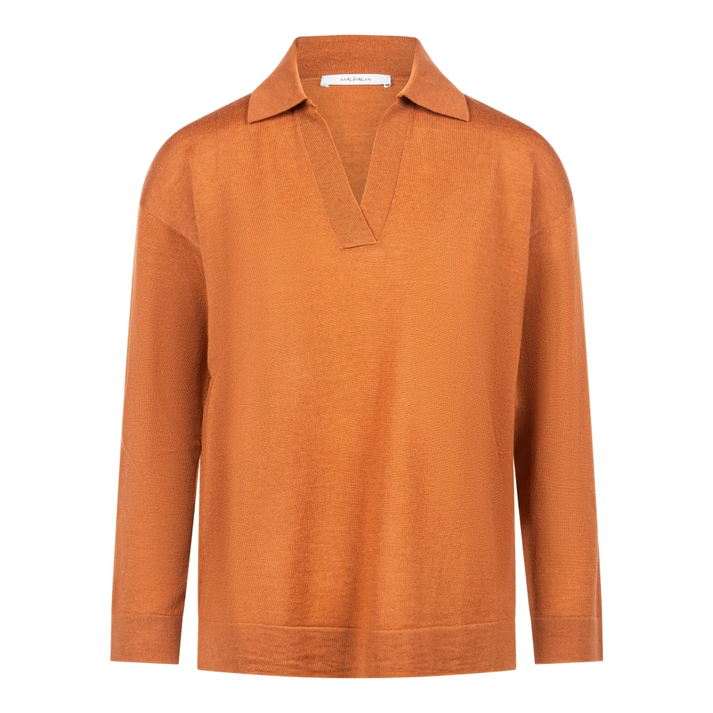 Maliparmi Stijlvolle Sweaters Collectie Orange Dames