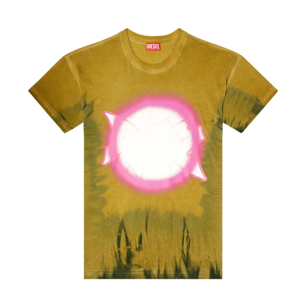 Diesel Grafische Print T-shirts Met Ronde Hals Multicolor Heren