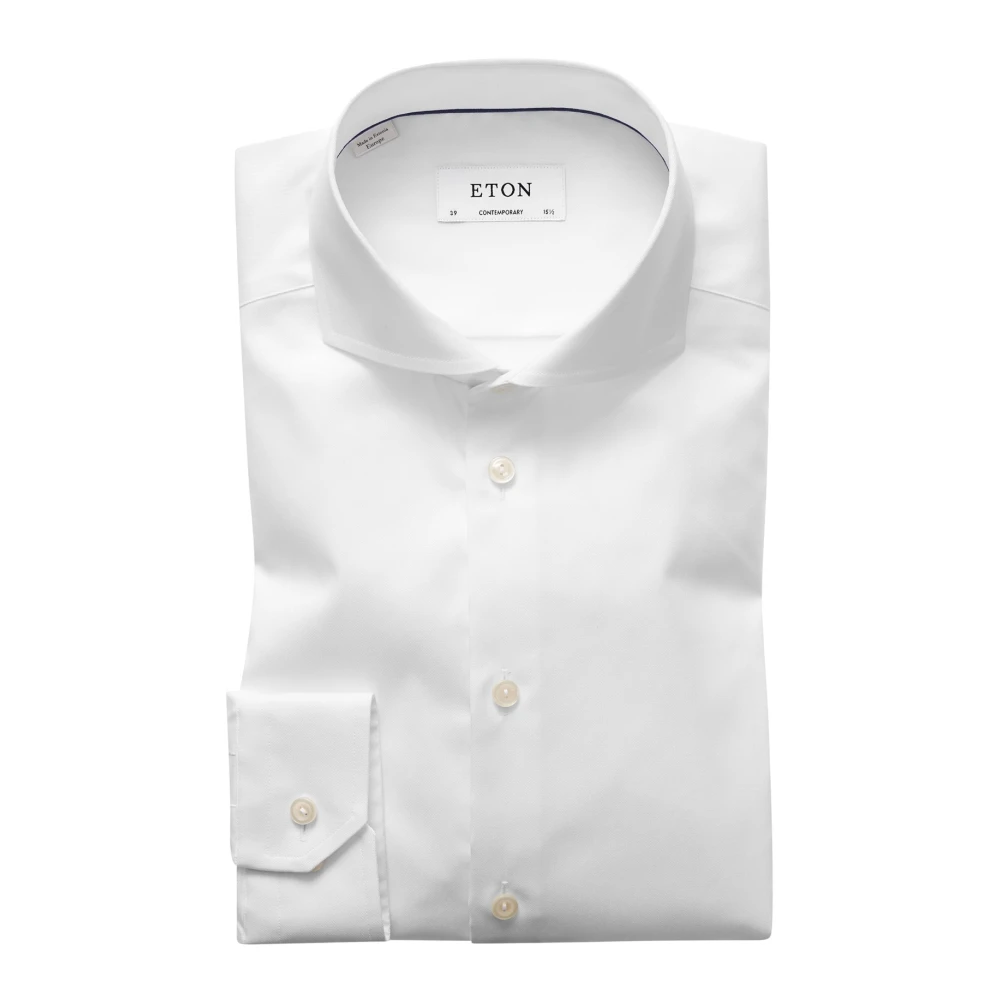 Eton Wit Zakelijk Overhemd Contemporary Fit White Heren