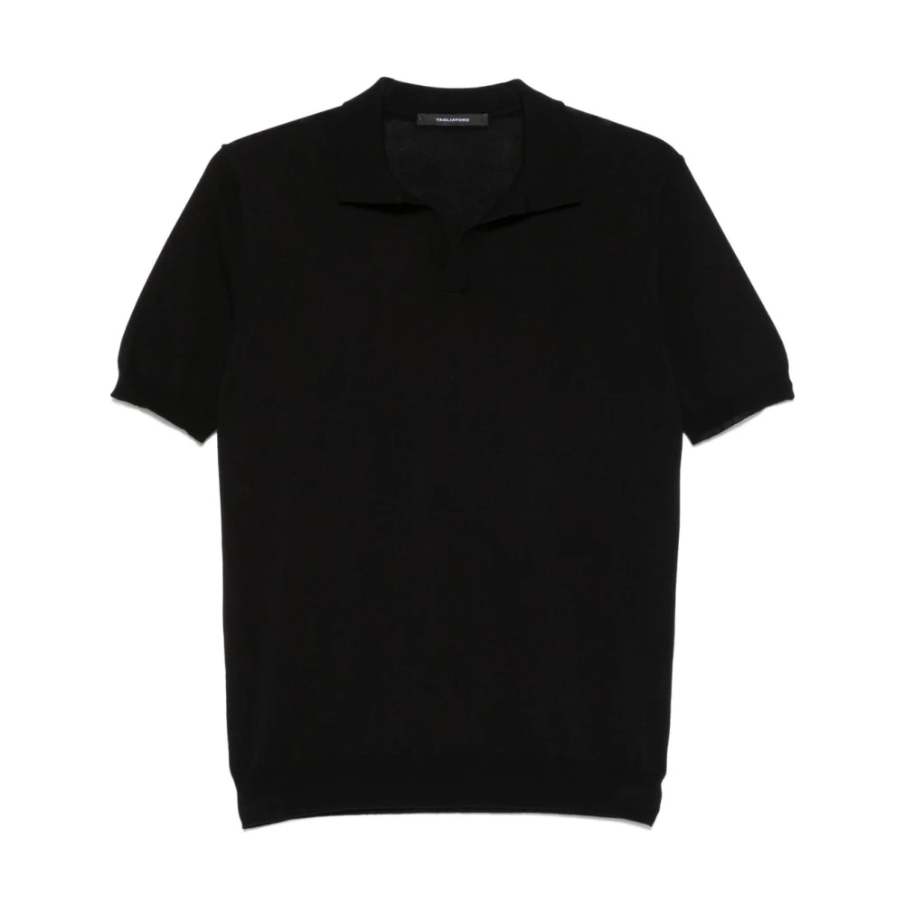 Tagliatore 0205 T-shirts en Polos Zwart Black Heren