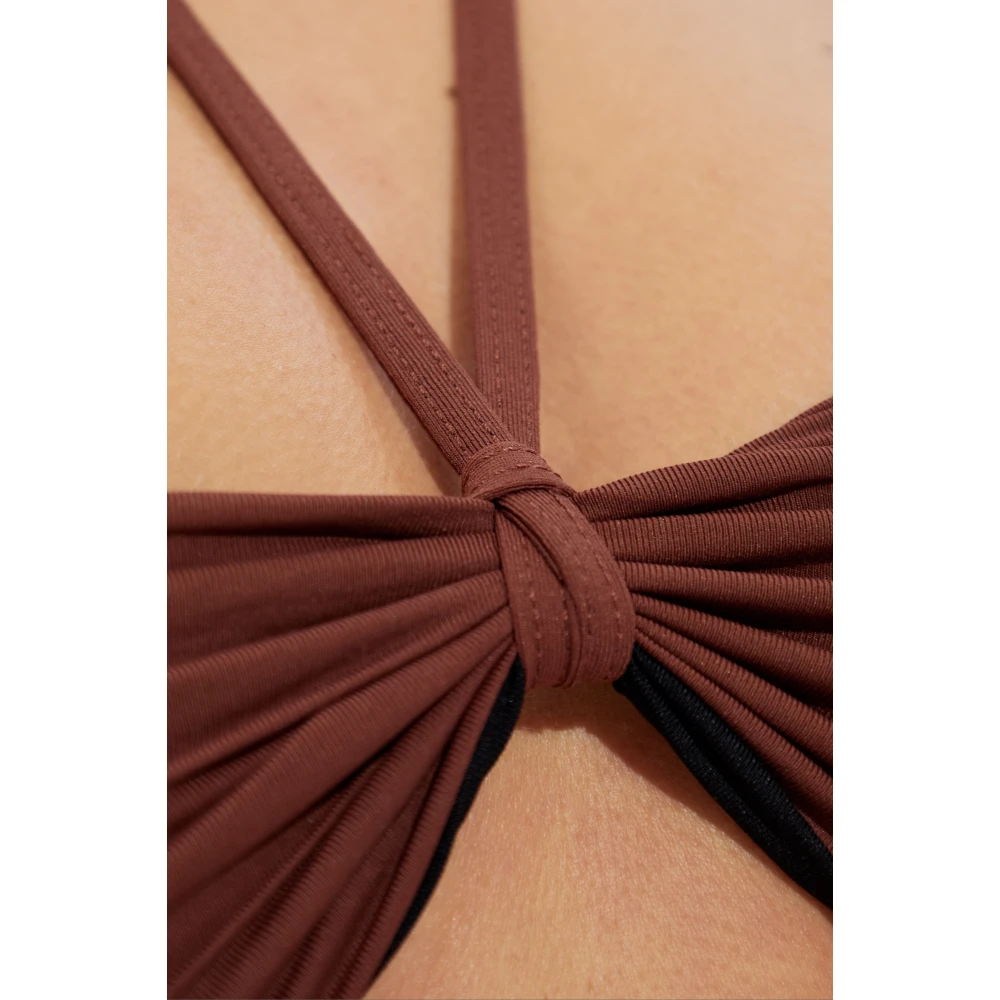 Bond-Eye Omkeerbare bikinitop Ida Tie Brown Dames