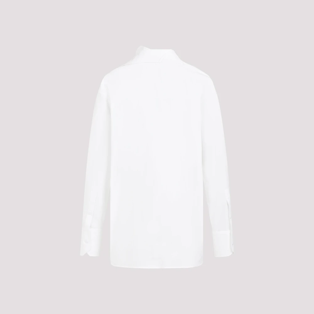 Valentino Katoenen Shirt in Optisch Wit White Dames