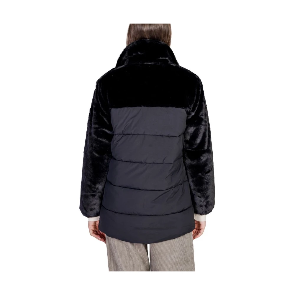 Only Zwarte Polyester Jas & Mantel Collectie Black Dames