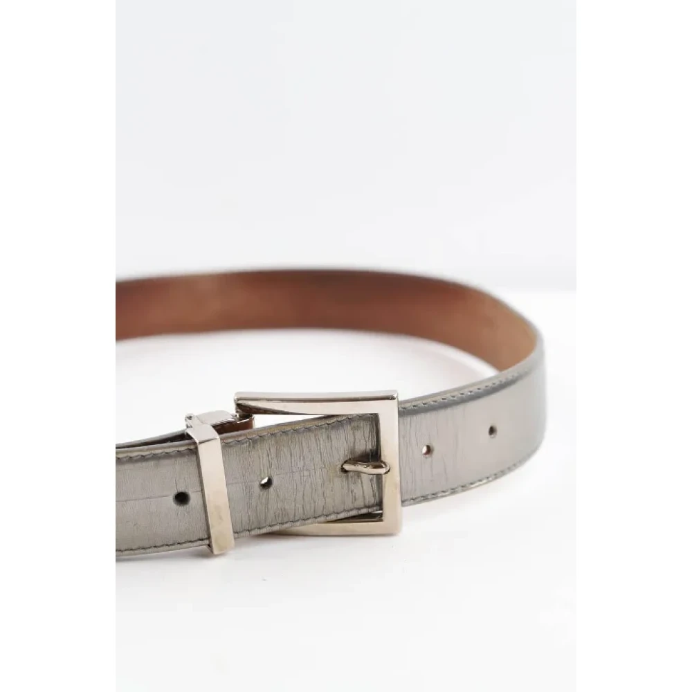 Dolce & Gabbana Pre-owned Leather belts Gray Dames