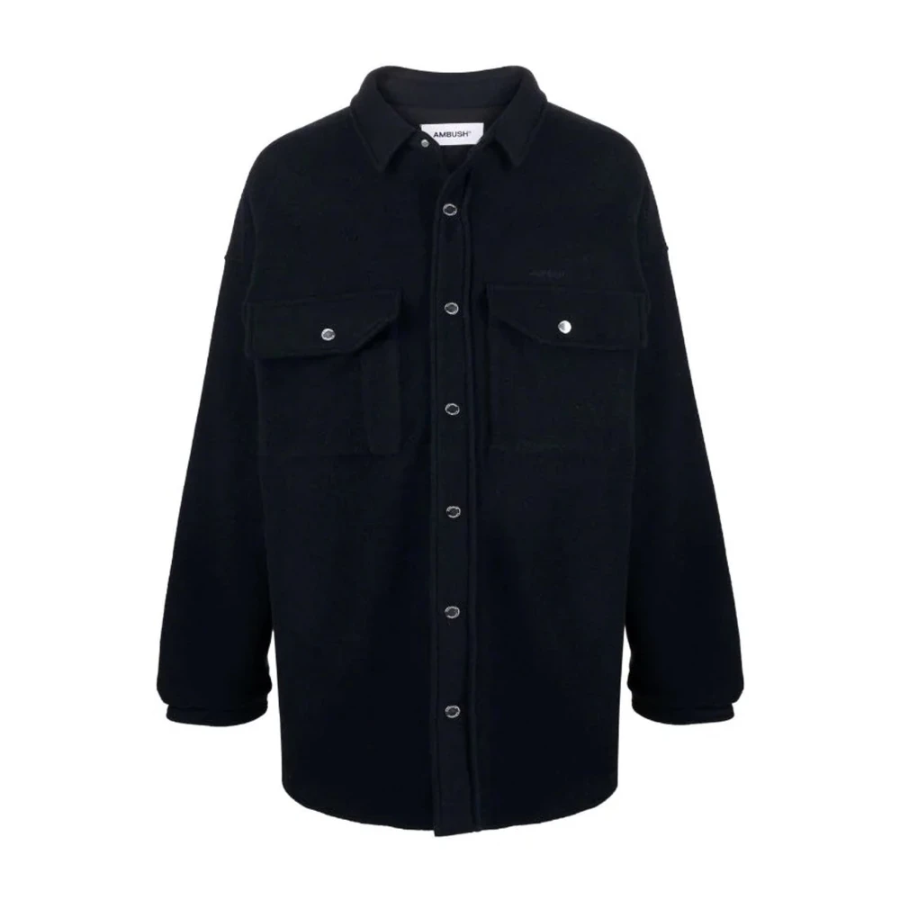 Ambush Blue Light Jackets, Male, M, Wool Shirt Jacket