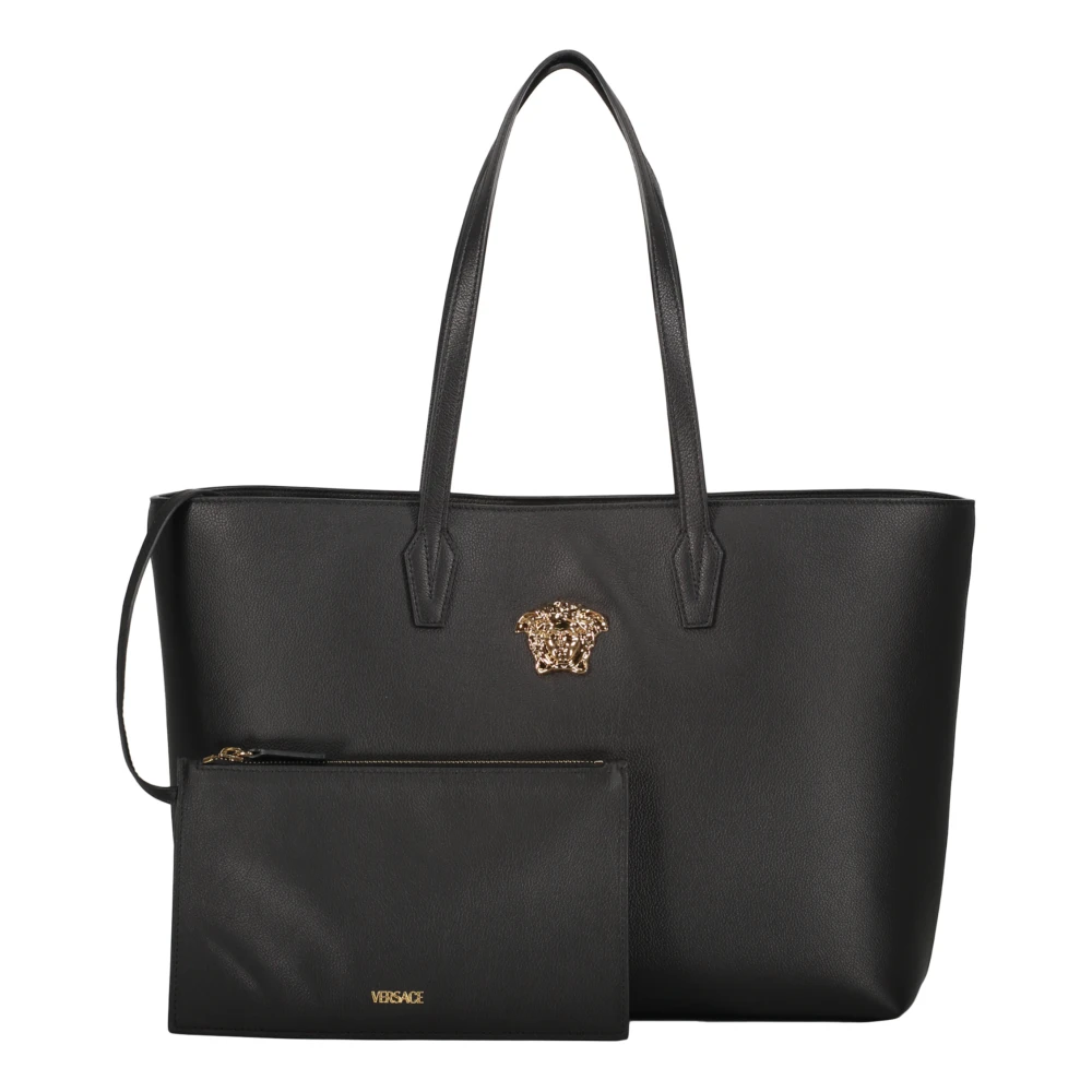 Versace Kalfsleren Tote Tas Black Dames
