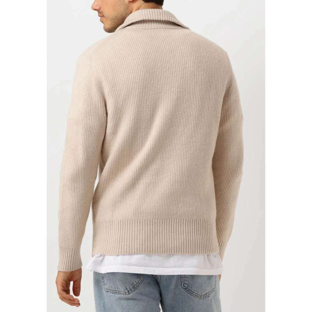 drykorn Beige Half Zip Sweater Manuelo Beige Heren