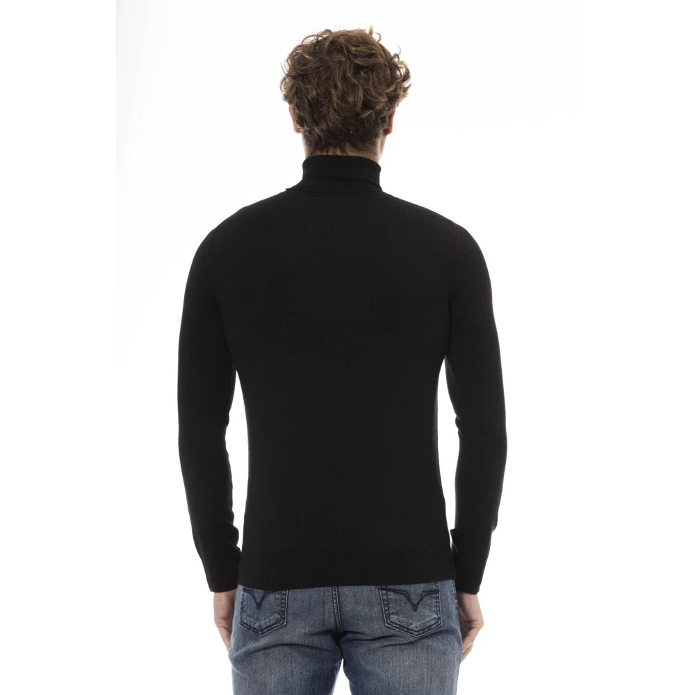 Baldinini Trendy Gebreide Trui met Monogram Detail Black Heren
