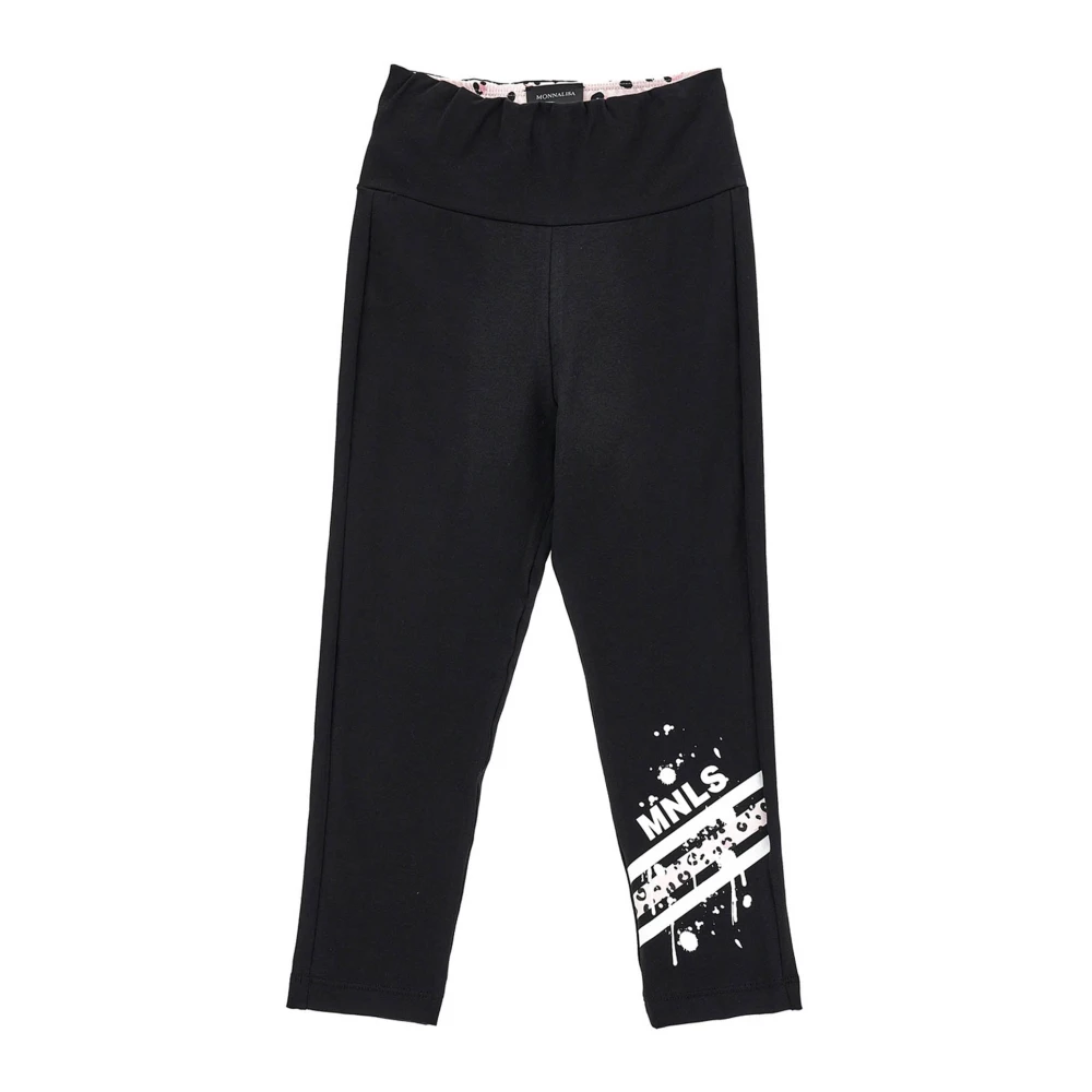 Monnalisa Girls Black Leggings - Leggings - 10 Y - Kids