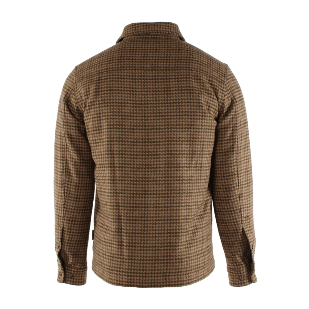 Woolrich Bruine Wolruitjas voor Mannen Brown Heren