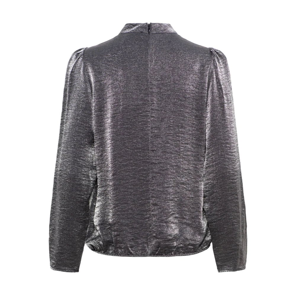 &Co Woman Bloes met lange mouwen en ruches Gray Dames